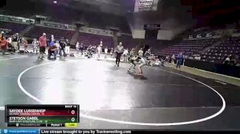 92 lbs Round 4 (10 Team) - Stetson Gabel, Bear Cave Wrestling Club vs Saydee Lussenhop, Victory Training Center