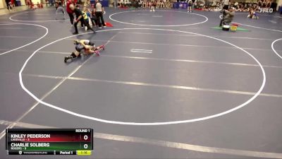 60 lbs Round 1 (4 Team) - Kinley Pederson, Lakeville vs Charlie Solberg, Rogers