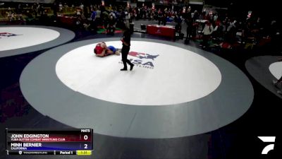 190 lbs Cons. Round 4 - John Edgington, Yuba Sutter Combat Wrestling Club vs Minh Bernier, California