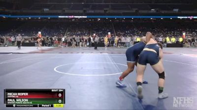 D1-175 lbs Semifinal - Micah Roper, Oxford HS vs Paul Wilson, Grosse Pointe South HS