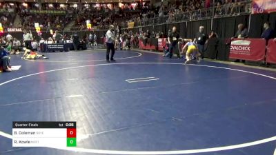 117 lbs Quarterfinal - Brody Coleman, Boyertown vs Rocky Kowle, North East