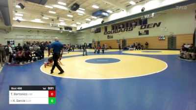 109 lbs Consi Of 16 #2 - Tanner Bartonico, Liberty-Brentwood vs Xavier Garcia, Clovis West