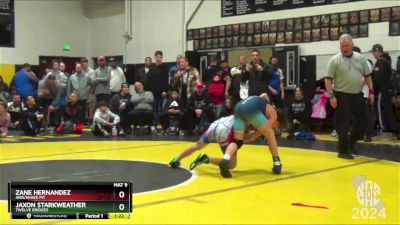 103 lbs Champ. Round 1 - Zane Hernandez, AWA/Snake Pit vs Jaxon Starkweather, Twelve Bridges