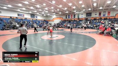 184 lbs Cons. Round 5 - Stefan Farian, John Carroll University vs Brian Torres, Cortland State