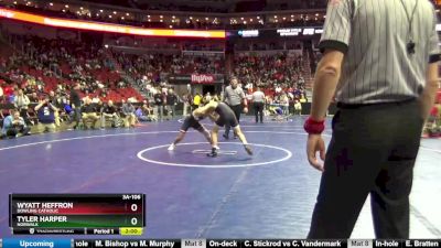 3A-106 lbs Champ. Round 2 - Wyatt Heffron, Dowling Catholic vs Tyler Harper, Norwalk