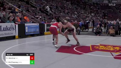 215 lbs Round Of 32 - Ryan Weidner, Mt. Carmel vs Christian McChesney, Greensburg Salem