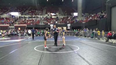 81 lbs Quarterfinal - Rilee Rohrer, Powell Wrestling Club vs Armani Stevenson, Force 10 Wrestling Academy