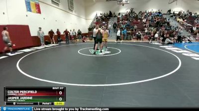 285 lbs Champ. Round 1 - Colter Percifield, Campbell County vs Jasper Jardine, Natrona County