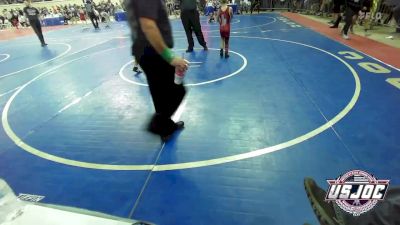 70 lbs Round Of 16 - Skyler Weathers, Hinton Takedown Club vs Isaiah Cook, Borger Youth Wrestling