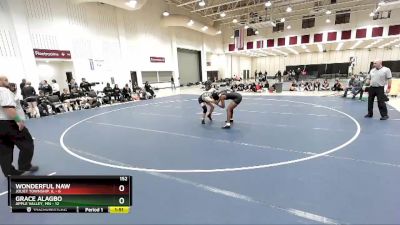 152 lbs 2nd Wrestleback (8 Team) - Grace Alagbo, Apple Valley, MN vs Wonderful Naw, Joliet Township, IL