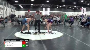 119 lbs Placement Matches (8 Team) - Daniel Blanke, Illinois Menace vs Blaze VanGundy, Beast Mode