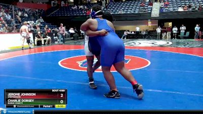 4A-285 lbs Cons. Round 2 - Charlie Dorsey, Burke County vs Jerome Johnson, Stephenson