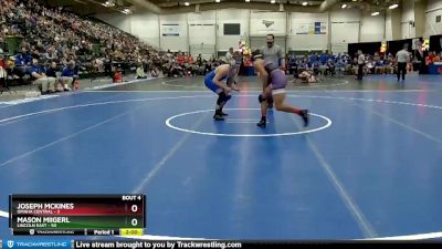 160 lbs Quarterfinals (8 Team) - Joseph McKines, Omaha Central vs Mason Miigerl, Lincoln East