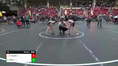 76 lbs Cons. Round 3 - Canon Husen, Maize Wrestling Club vs Lane Allen, Paola Wrestling Club