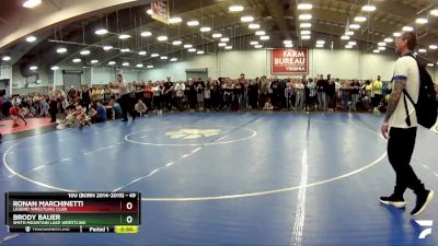 49 lbs Semifinal - Ronan Marchinetti, Legend Wrestling Club vs Brody Bauer, Smith Mountain Lake Wrestling