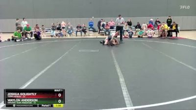 100 lbs Round 1 (10 Team) - Joshua Golightly, Terps Xpress vs Waylon Anderson, Virginia Team Predator