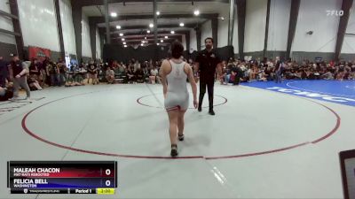 125 lbs Quarterfinal - Maleah Chacon, Mat Rats Rebooted vs Felicia Bell, Washington