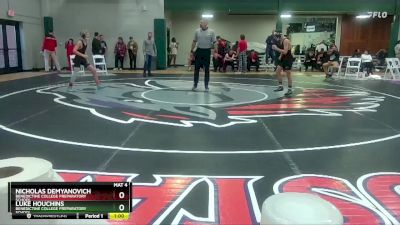 106 lbs Cons. Round 2 - Luke Houchins, Benedictine College Preparatory School vs Nicholas Demyanovich, Benedictine College Preparatory School