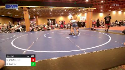 144 lbs Rr Rnd 3 - Shane Shoufler, Apache Youth Wrestling vs Brayden Cash, Team Conquer