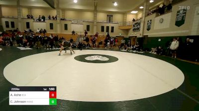 220 lbs Quarterfinal - Anthony Ashe, Bristol County/Dighton Rehoboth vs Colton Johnson, Mansfield