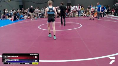 77 lbs Round 1 - Elijah Jensen, WA vs Carson Martin, MT