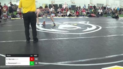 110 lbs Pools - Drew Barnes, Backyard Brawlers vs Johnathan Davenport, Ohio Gold 24K