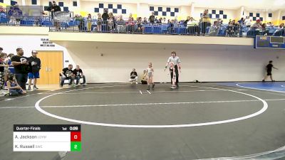 40 lbs Quarterfinal - Aeryn Jackson, Locust Grove Youth Wrestling vs Kimber Russell, Salina Wrestling Club