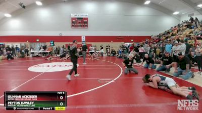 47-51 lbs Round 3 - Peyton Hawley, Greeley Metro Wrestling vs Gunnar Achziger, Eaton Reds Wrestling Club