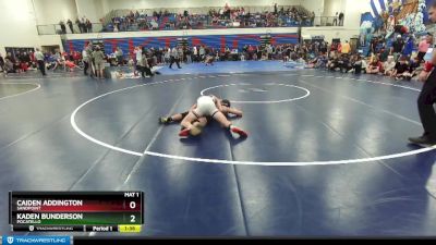 132 lbs Quarterfinal - Caiden Addington, Sandpoint vs Kaden Bunderson, Pocatello