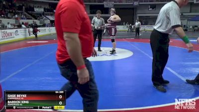 6A 285 lbs Champ. Round 1 - Bardon King, Homewood Hs vs Gage Beyke, Gardendale Hs