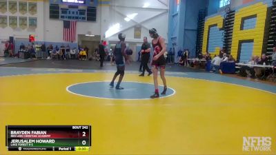 132 lbs Cons. Round 2 - Brayden Fabian, Red Lion Christian Academy vs Jerusalem Howard, Lake Forest H S