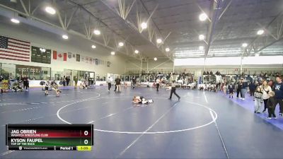 55 lbs Quarterfinal - Jag OBrien, Wasatch Wrestling Club vs Kyson Faupel, Top Of The Rock