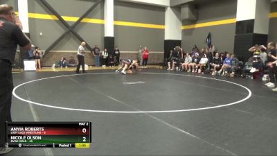 155 lbs Round 2 (16 Team) - Nicole Olson, BVWC Gold vs Anyia Roberts, Lady Luck Wrestling