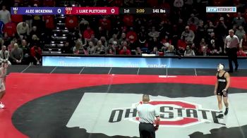 141 lbs Luke Pletcher (Ohio State) vs Alec McKenna (Northwestern)