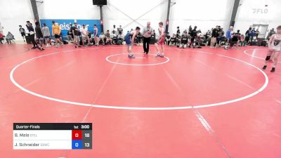 63 kg Quarterfinal - Blase Mele, Steller Trained EMBO vs John Schneider, South Side Blue