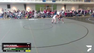 125 lbs Cons. Round 2 - Gustav Petruske, King`s College (Pennsylvania) vs Adrian Samano, Ferrum College