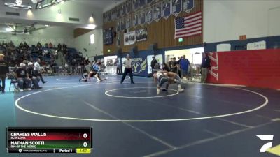 120 lbs Champ. Round 2 - Charles Wallis, Alta Loma vs Nathan Scotti, Rim Of The World