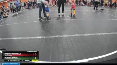 41 lbs Quarterfinal - Mordecai Ray, Eastside Youth Wrestling vs Mason Whitfield, Team Tigers