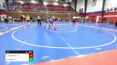 113 lbs 3rd Place - Caleb Crawford, Bixby Boys vs Blake Parker, Ponca City