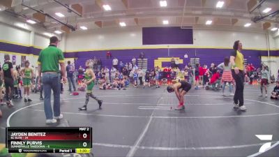 65 lbs Round 2 (6 Team) - Jayden Benitez, KC Elite vs Finnly Purvis, Summerville Takedown