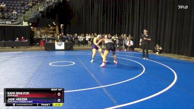 170 lbs Champ. Round 2 - Jade Herzer, Wisconsin Stevens Point vs Kami Senlycki, Wartburg