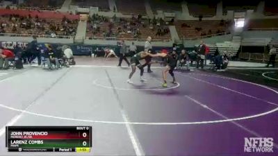 D4-150 lbs Quarterfinal - John Provencio, Morenci Jr./Sr. vs Larenz Combs, Miami