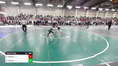 70 lbs Quarterfinal - Noah Yakich, Black Fox Wr Ac vs Daxx French, Stout Wr Ac