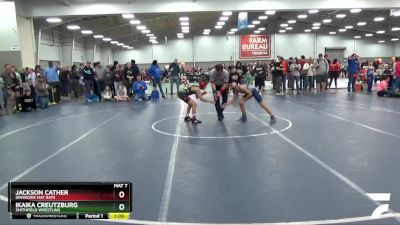 86 lbs Cons. Round 4 - Jackson Cather, Dinwiddie Mat Rats vs Ikaika Creutzburg, Smithfield Wrestling