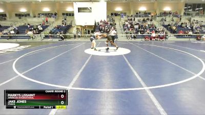 184 lbs Champ. Round 2 - Jake Jones, Ithaca vs Markys Lissaint, American International