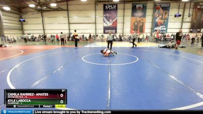 52 lbs Rd# 7- 10:45am Saturday Final Pool - Kyle Larocca, Scorpions vs Camila Ramirez- Amates, No Escape W.A.