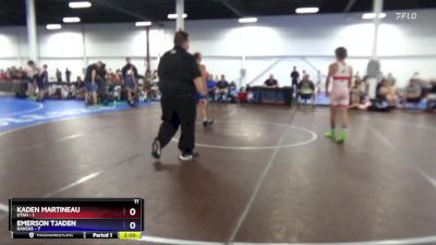 136 lbs Round 2 (8 Team) - Kaden Martineau, Utah vs Emerson Tjaden, Kansas