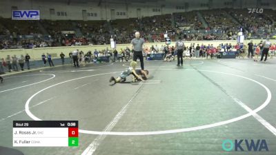 46 lbs Round Of 16 - Jose Rosas Jr., OKC Saints Wrestling vs Kasen Fuller, Comanche Takedown Club