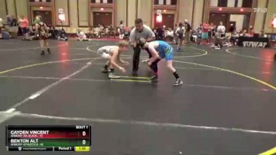 92 lbs Round 1 (4 Team) - Benton Alt, Armory Athletics vs Cayden Vincent, Armory WA Black