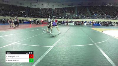 105 lbs Consi Of 8 #2 - Quinn Livingston, Cascia Hall vs Braylon Freeman, Bristow